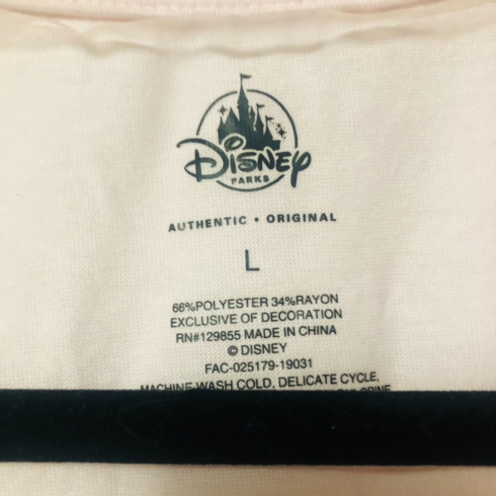 ๐ Pink Reversible Sequined Disneyland Shirt, Size L - Picture 4 of 4